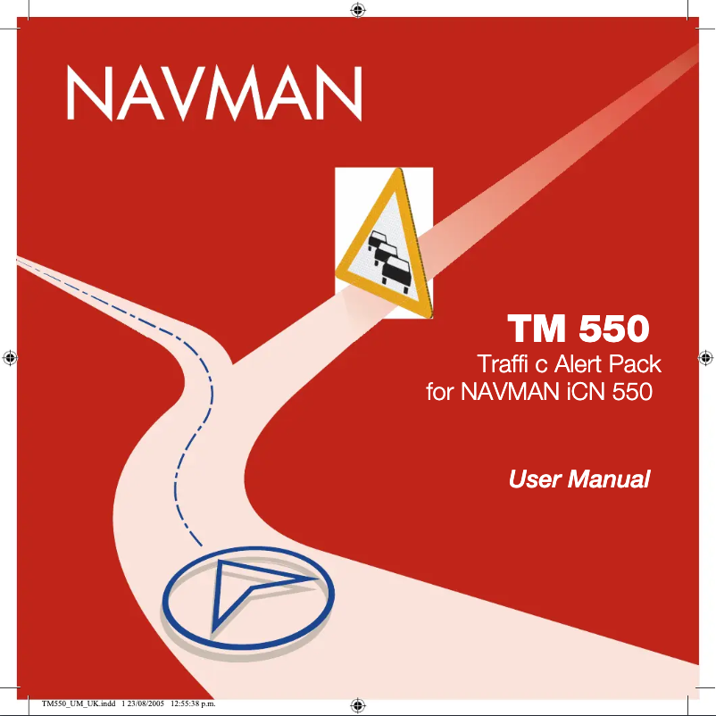 Page 1 of the manual User Manual Navman TM 550