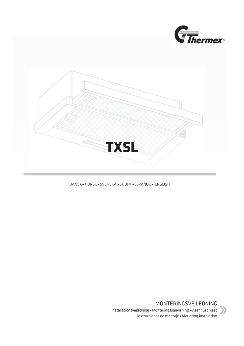 First page image of the manual for TXSL60
