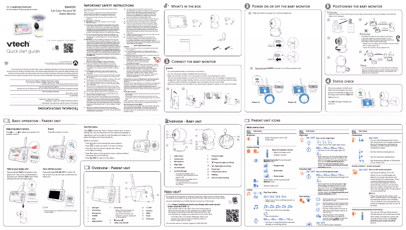 Page 1 of the manual User Manual Vtech BM4700