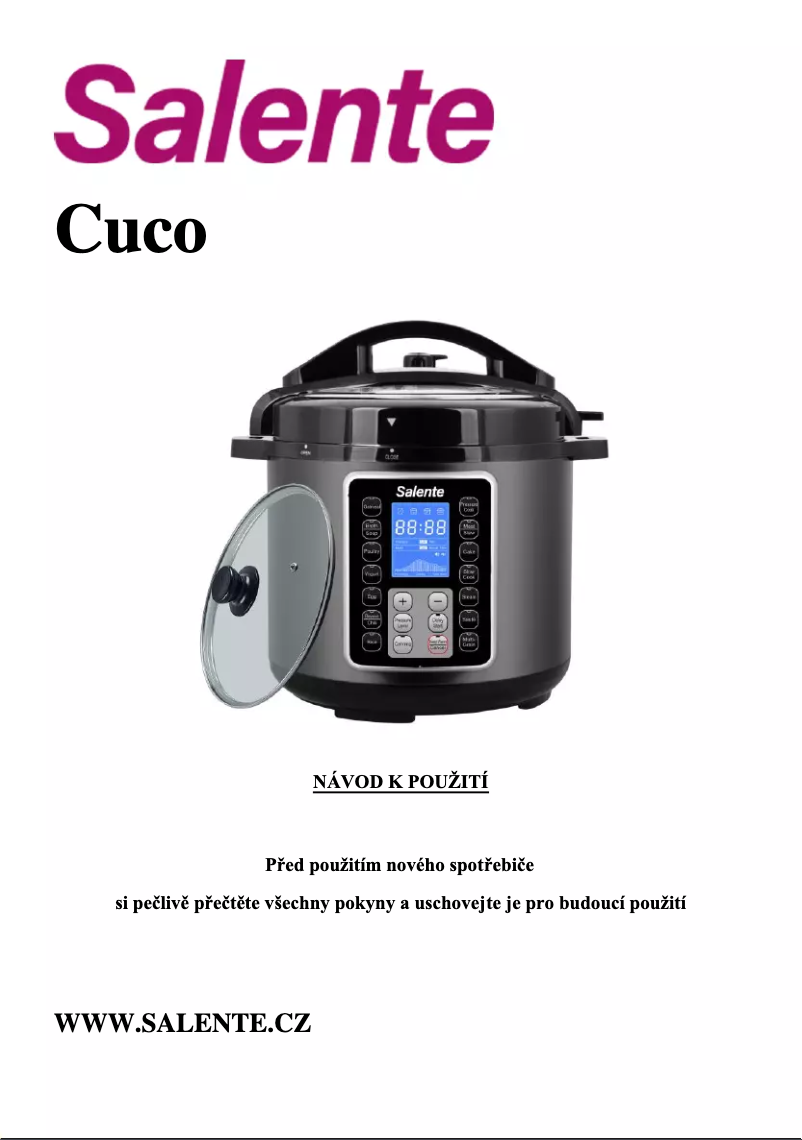 Page 1 of the manual User Manual Salente Cuco