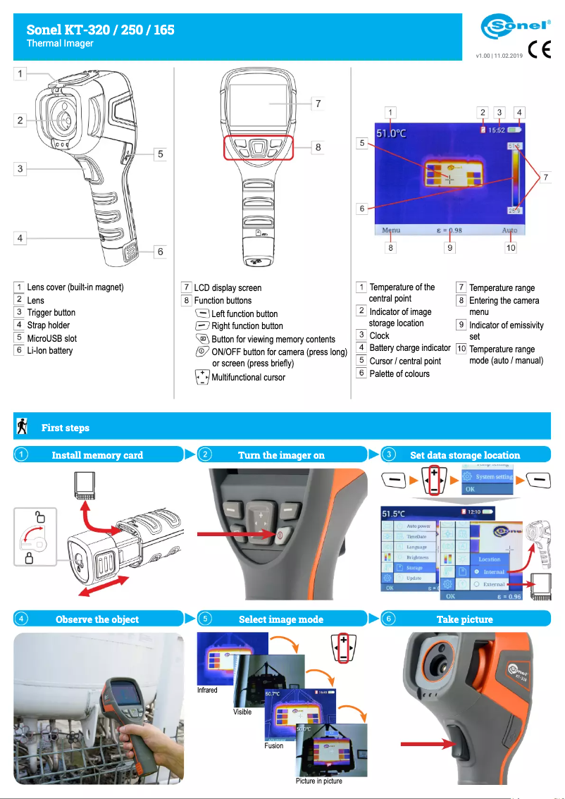 First page image of the manual for KT-165