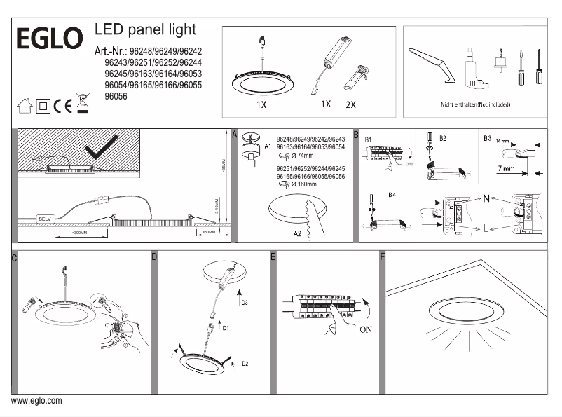 First page image of the manual for Batholino Fueva 1
