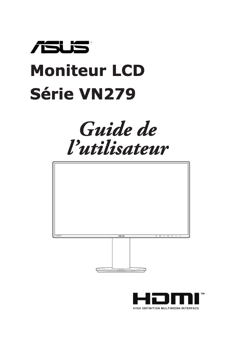 First page image of the manual for VN279QLB