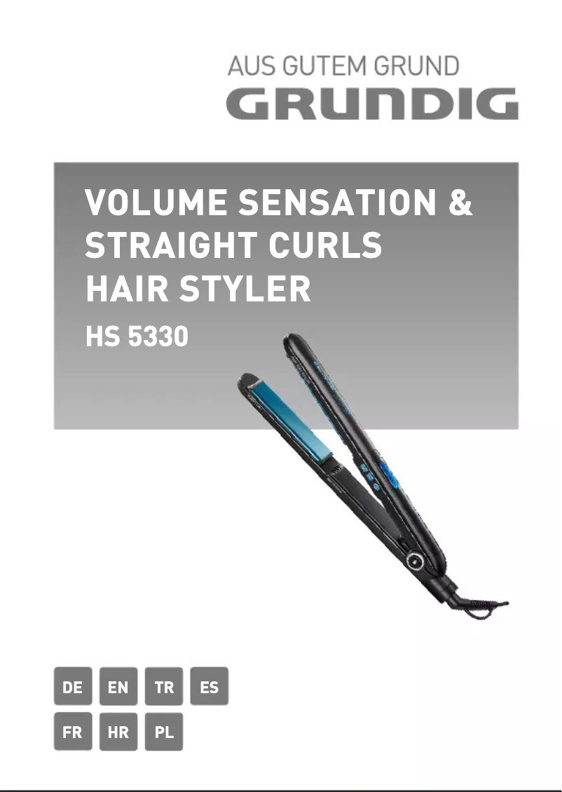 First page image of the manual for HS 5330