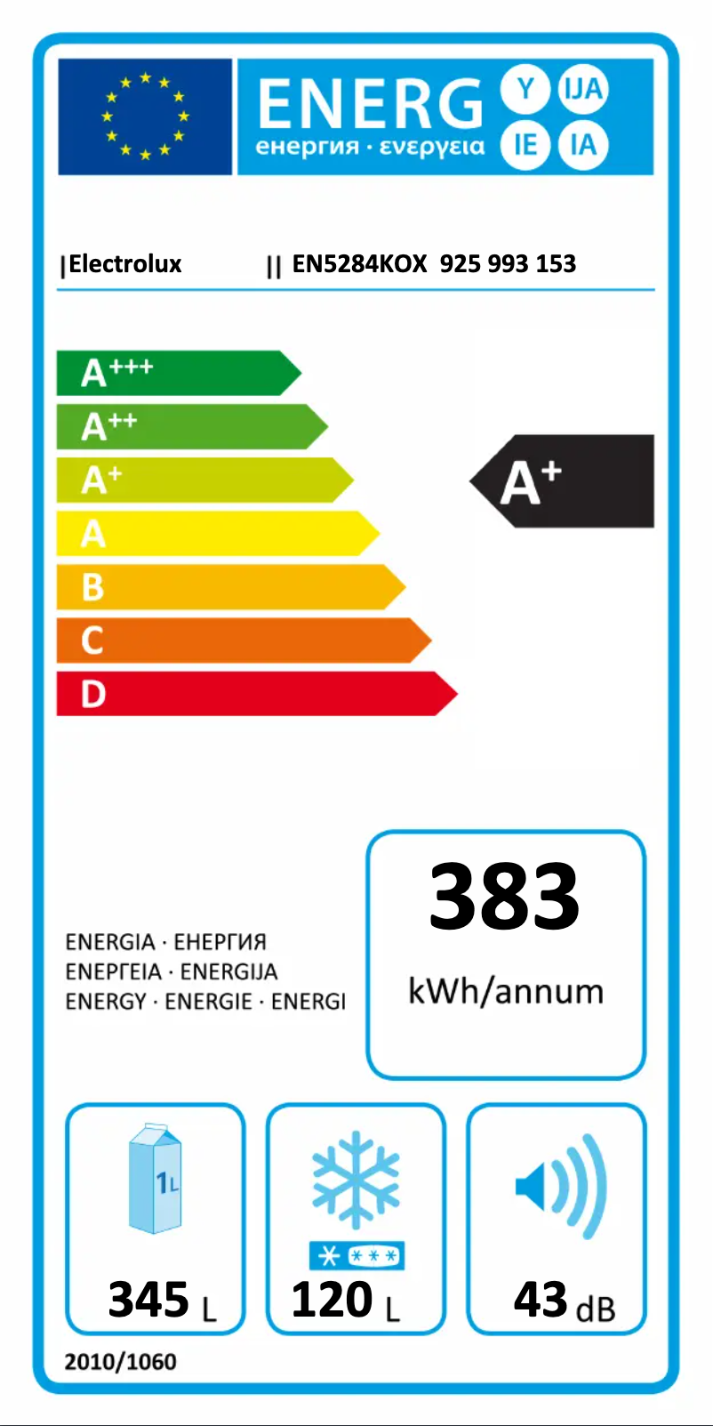 First page image of the manual for EN5284KOX