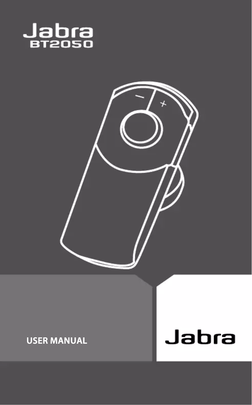 First page image of the manual for BT2050