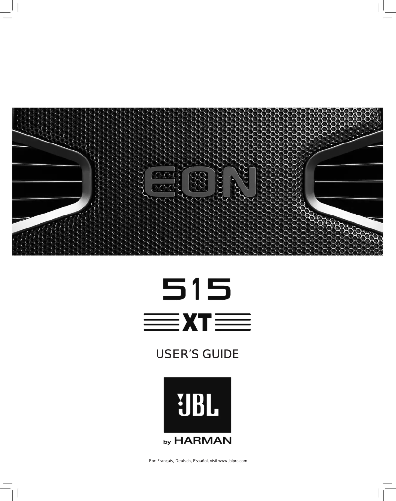 Page 1 of the manual User Manual JBL EON 515XT
