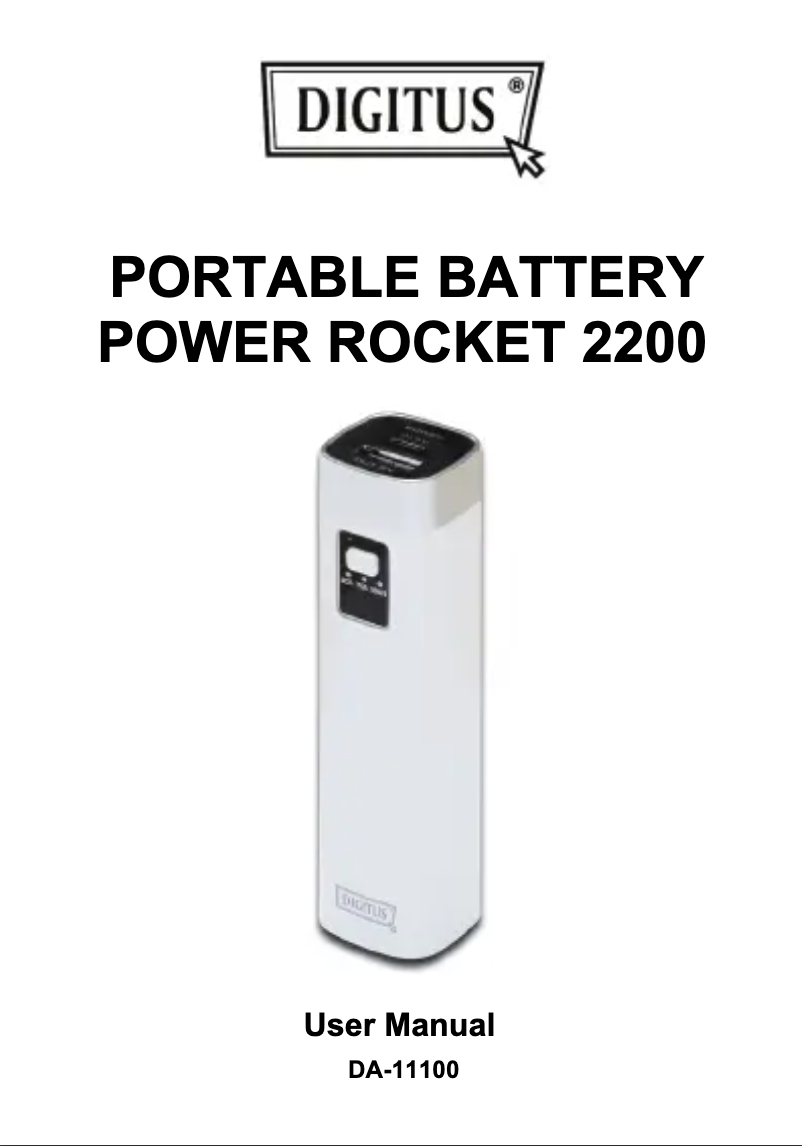 Page 1 of the manual User Manual Digitus PowerRocket 2200