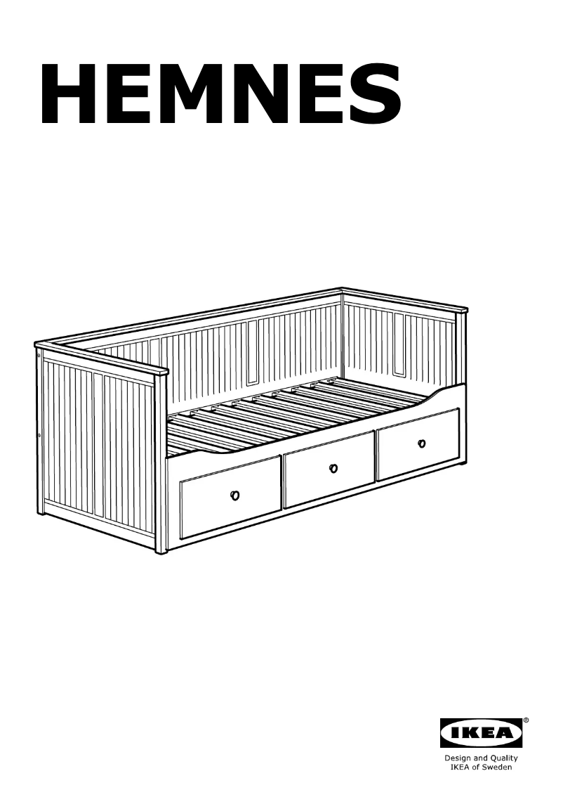 Page 1 of the manual User Manual Ikea HEMNES 605.838.44