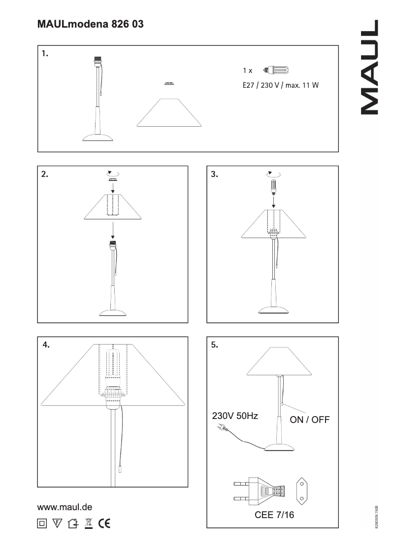 Page 1 of the manual User Manual MAUL Modena