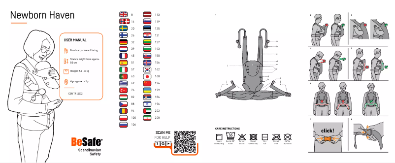 First page image of the manual for Newborn Haven
