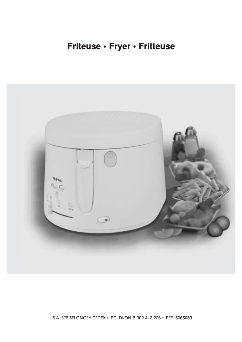Page 1 of the manual User Manual Tefal FF1004 MaxiFry