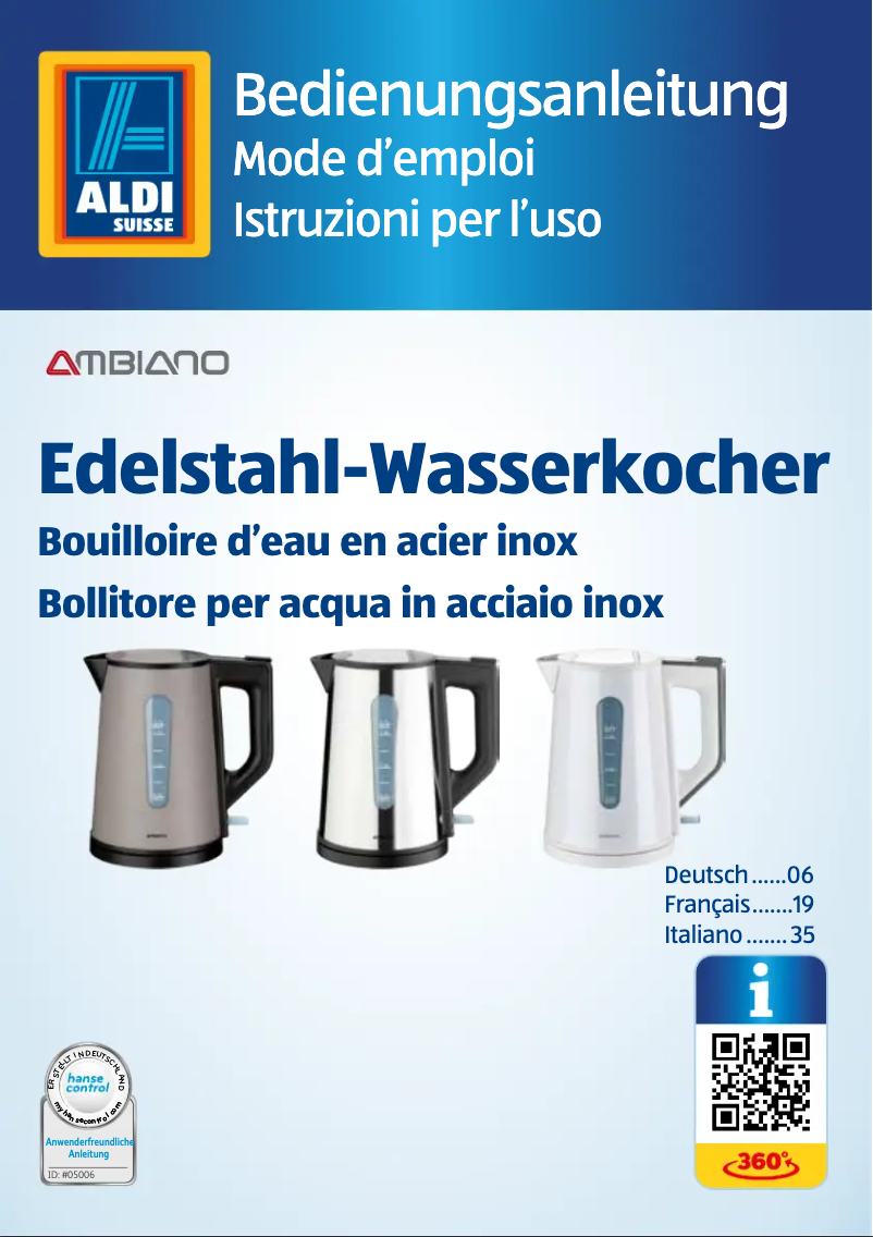 First page image of the manual for GT-WK-eds-05