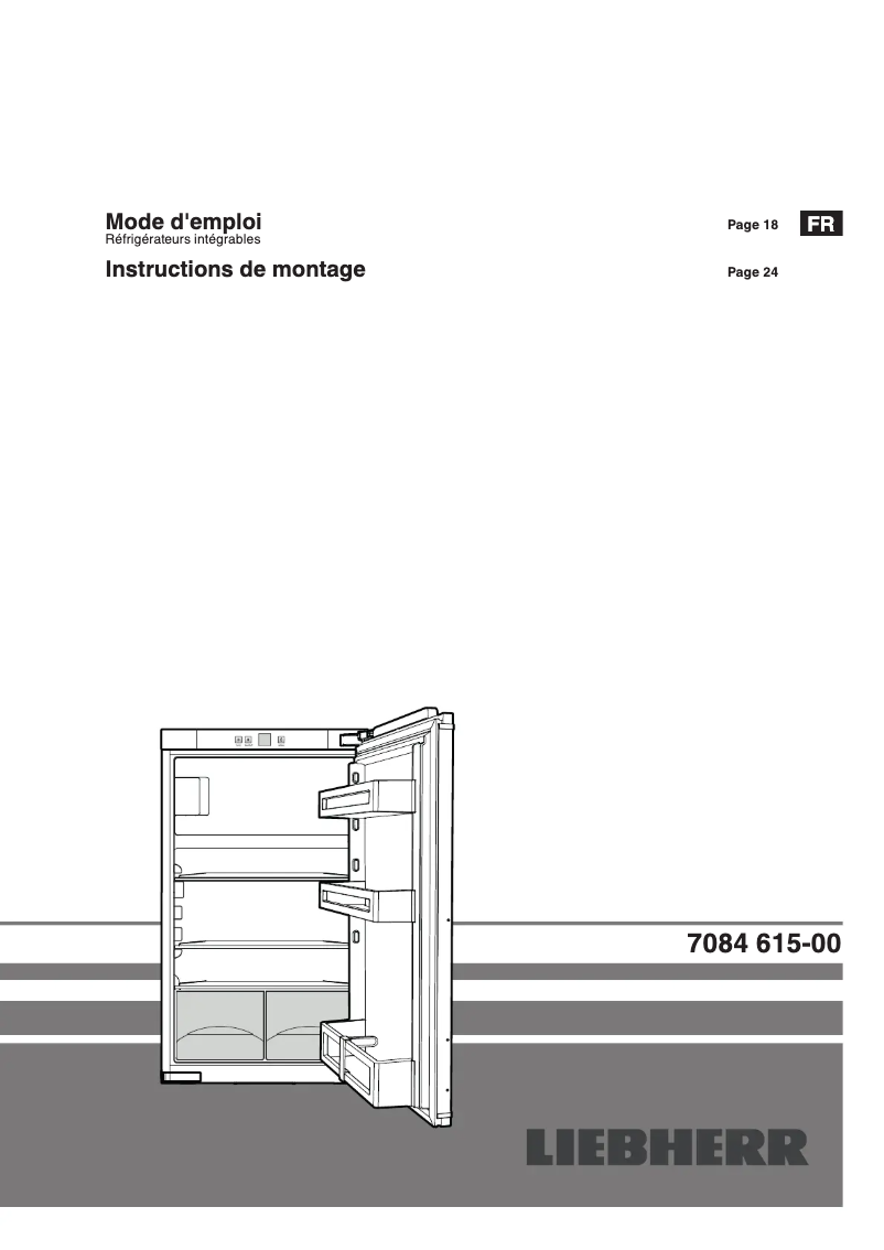Page 1 of the manual User Manual Liebherr IKc 1714