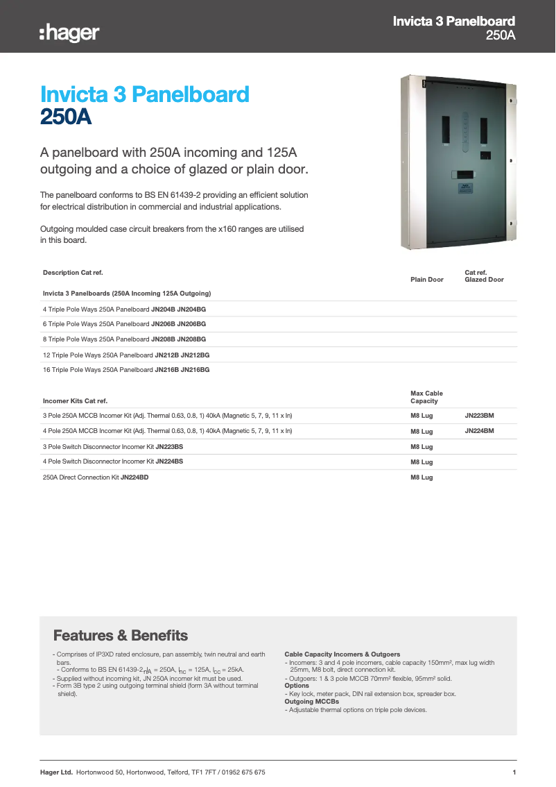 First page image of the manual for JN201BE