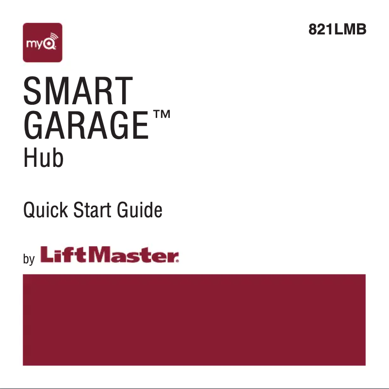 Page 1 of the manual User Manual LiftMaster MYQ-G0302