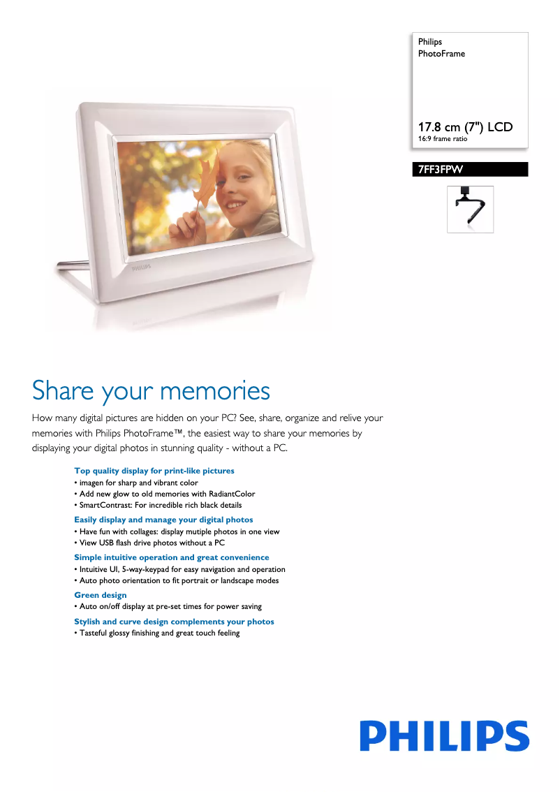 First page image of the manual for 7FF3FPW