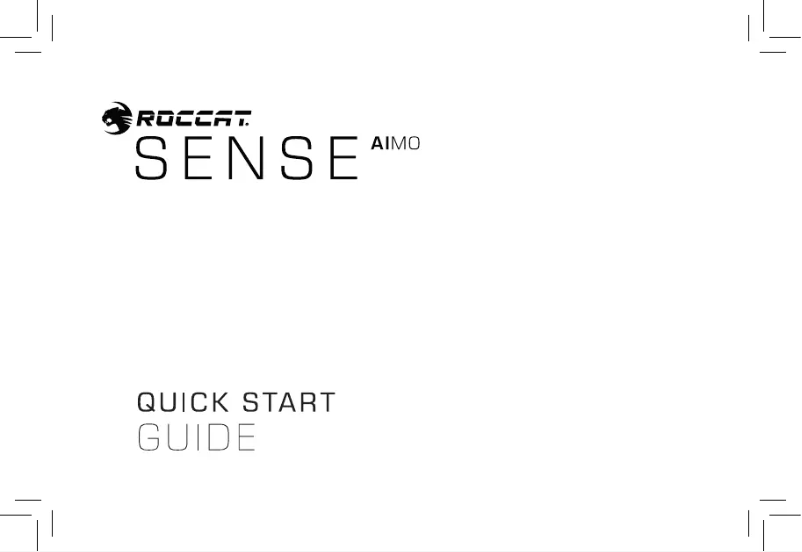 First page image of the manual for Sense AIMO