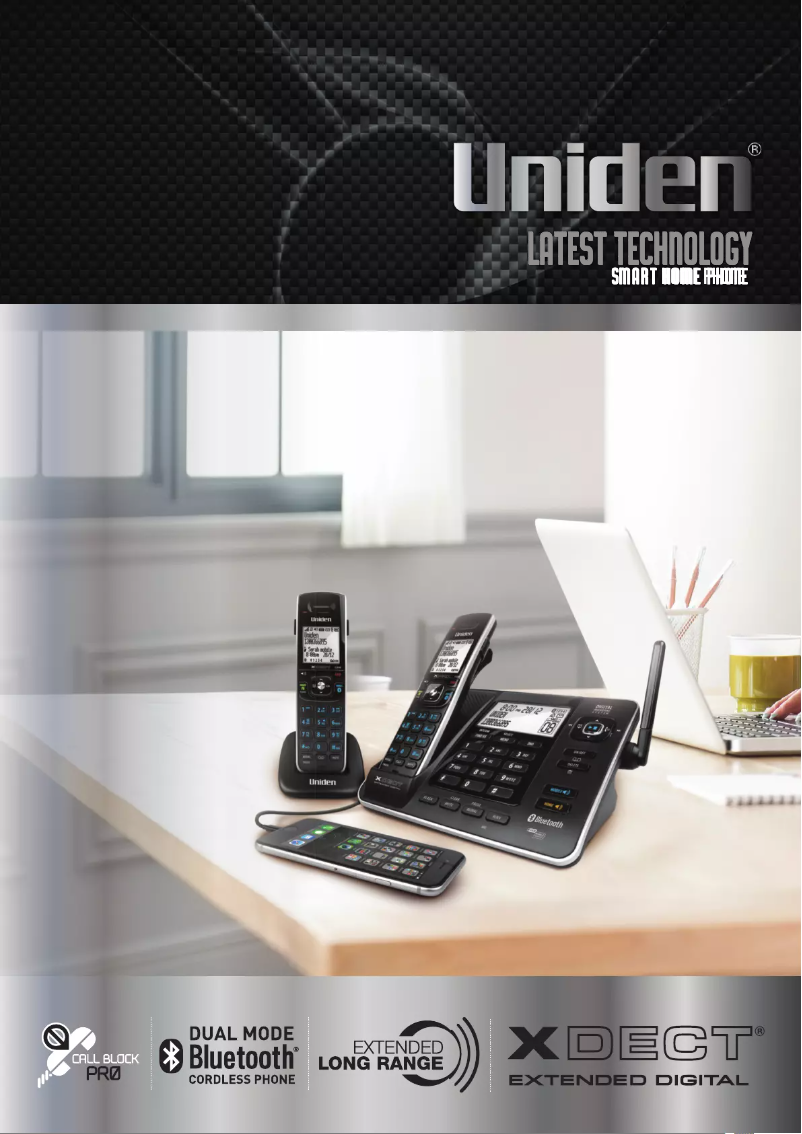 Page 1 of the manual Brochure Uniden XDECT 8305