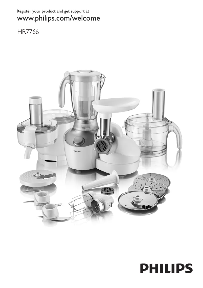 Page 1 of the manual User Manual Philips HR7766