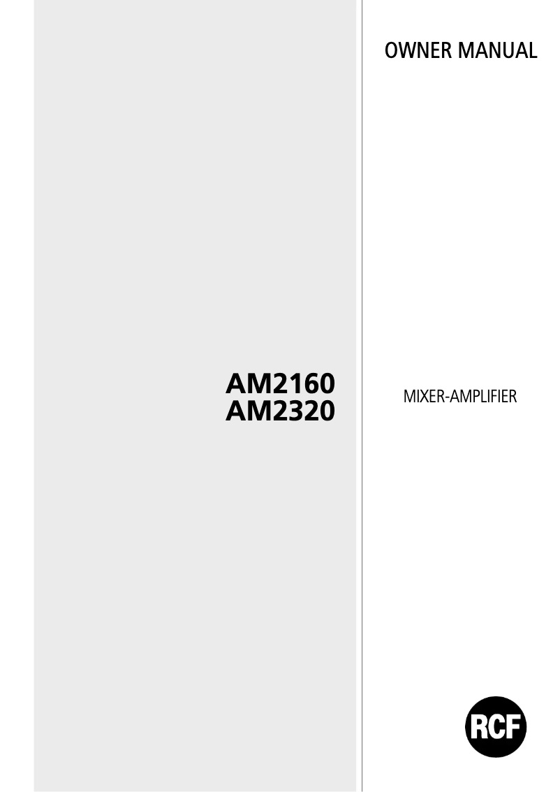 First page image of the manual for AM2320