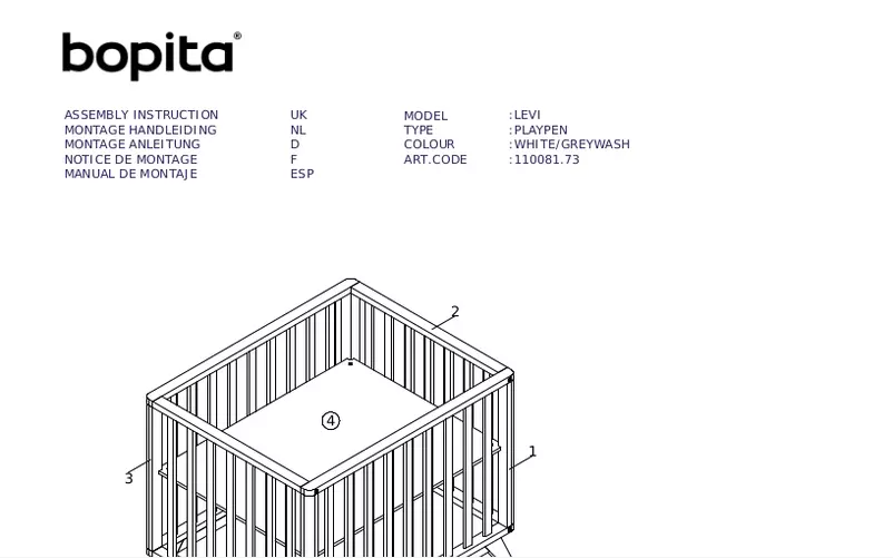 First page image of the manual for Levi