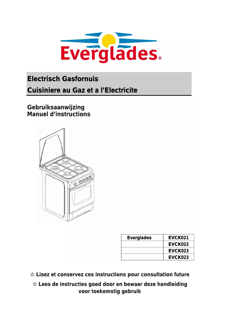 First page image of the manual for EVCK 022