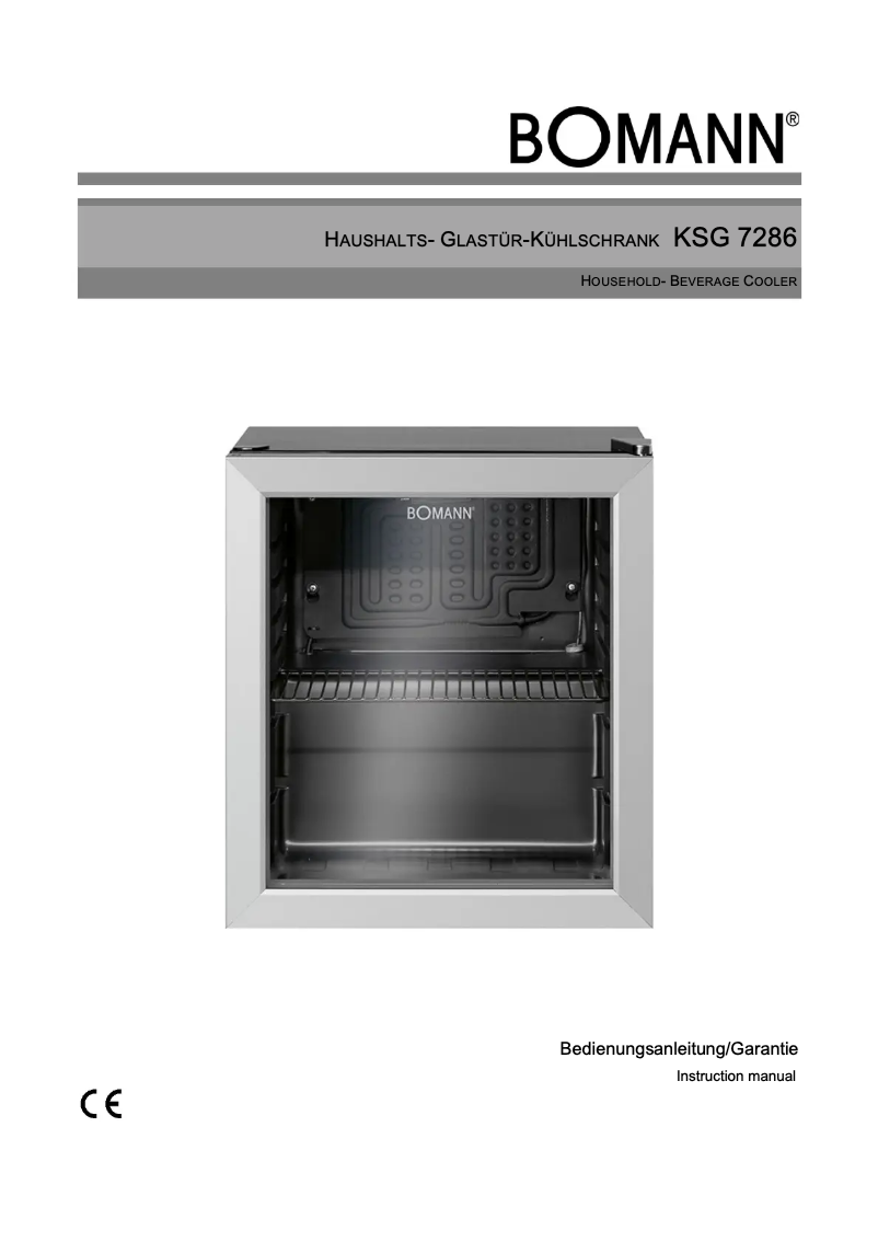 First page image of the manual for KSG 7286