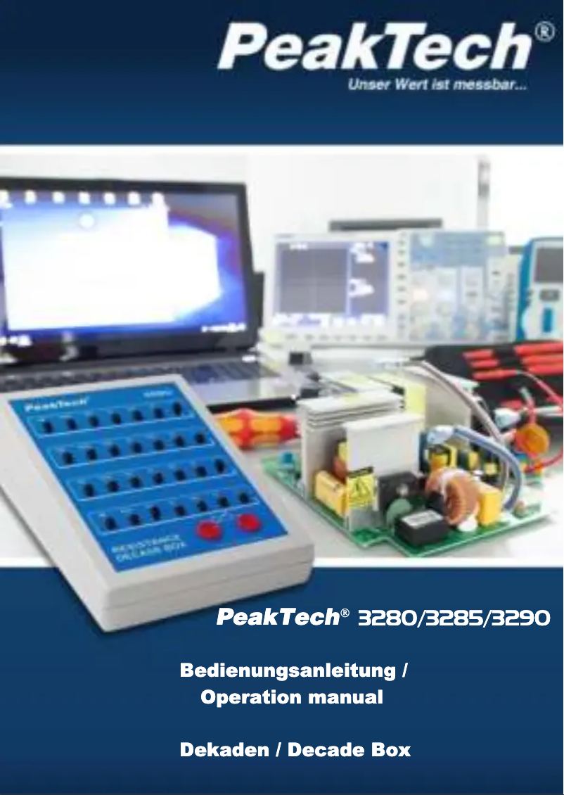 First page image of the manual for P3285