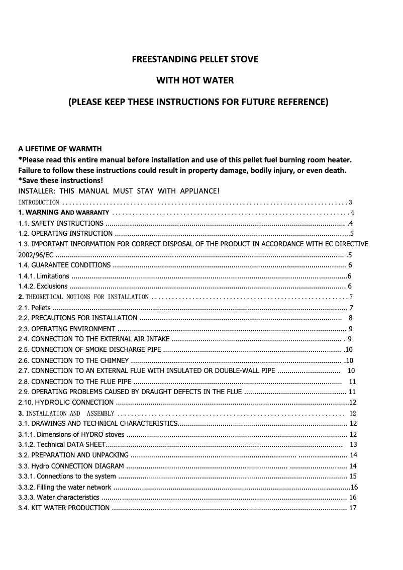 Page 1 of the manual User Manual Just Fire NB-B24