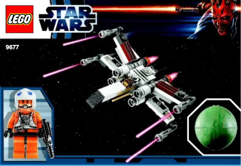 Page 1 of the manual User Manual Lego X-wing Starfighter (TM) & Yavin 4 (TM)