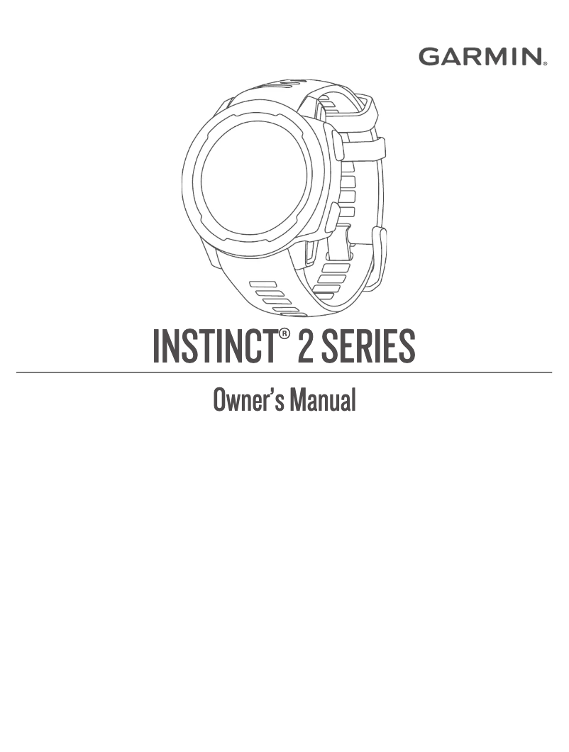 Page 1 of the manual User Manual Garmin Instinct Solar Tactical Edition