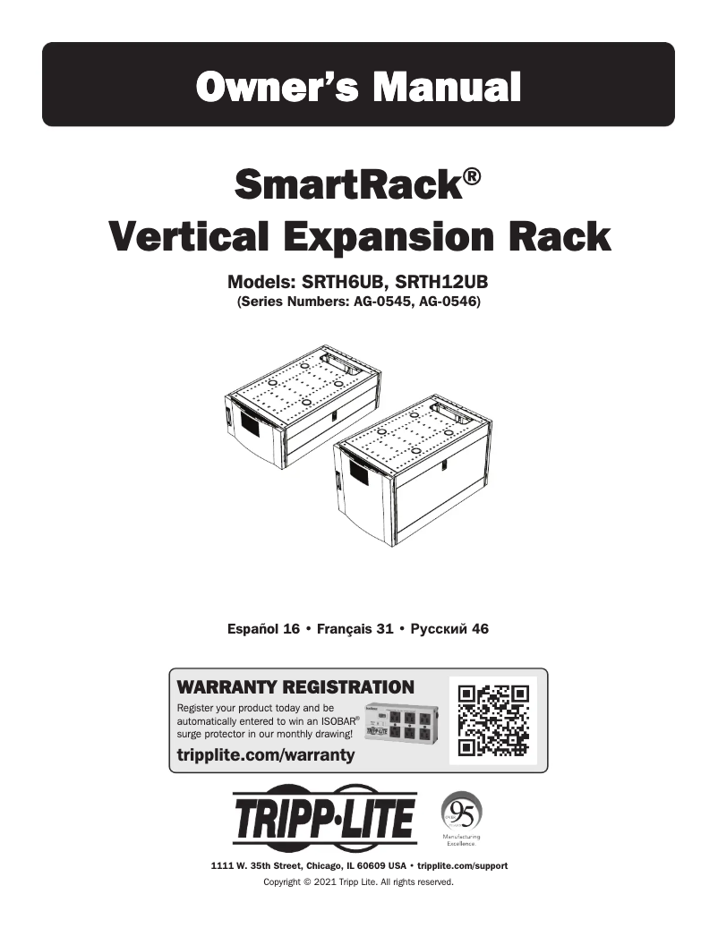 Page 1 of the manual User Manual Tripp Lite SRTH6UB
