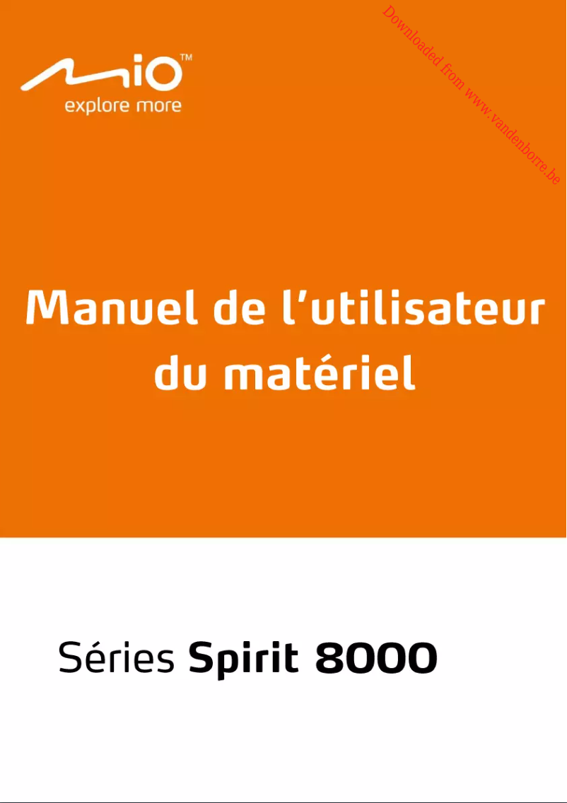 First page image of the manual for Spirit 8670