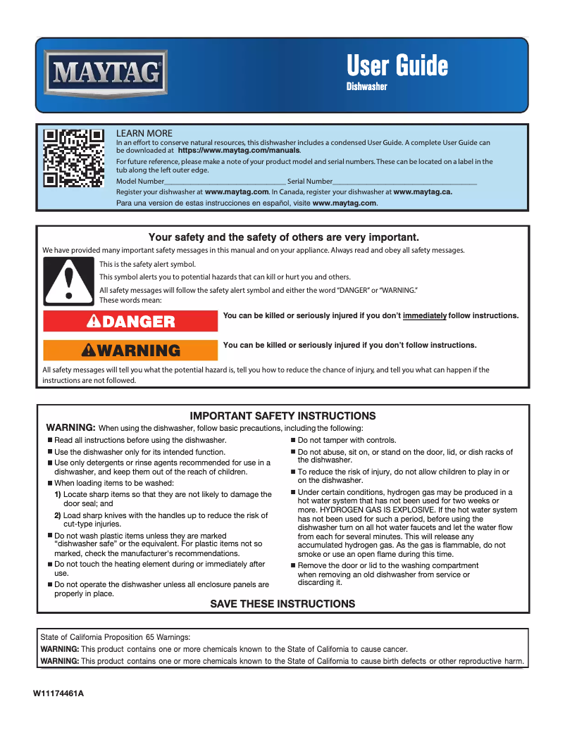 First page image of the manual for MDB4949SHB