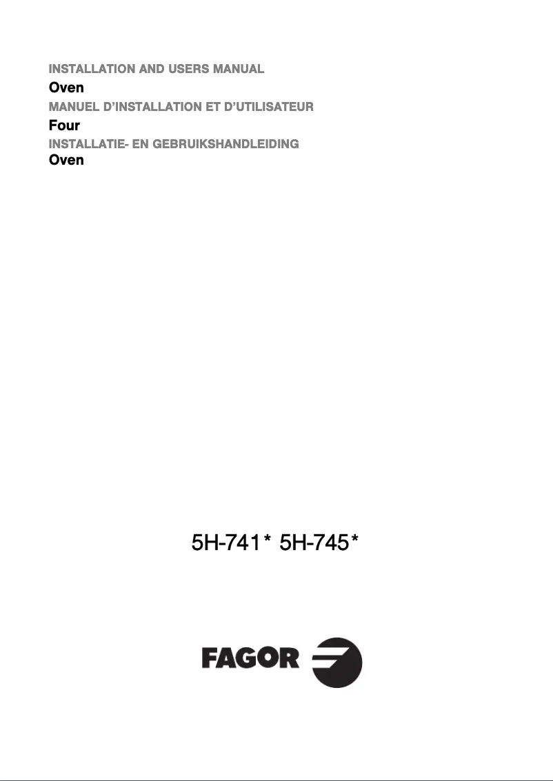 First page image of the manual for 5H-745N
