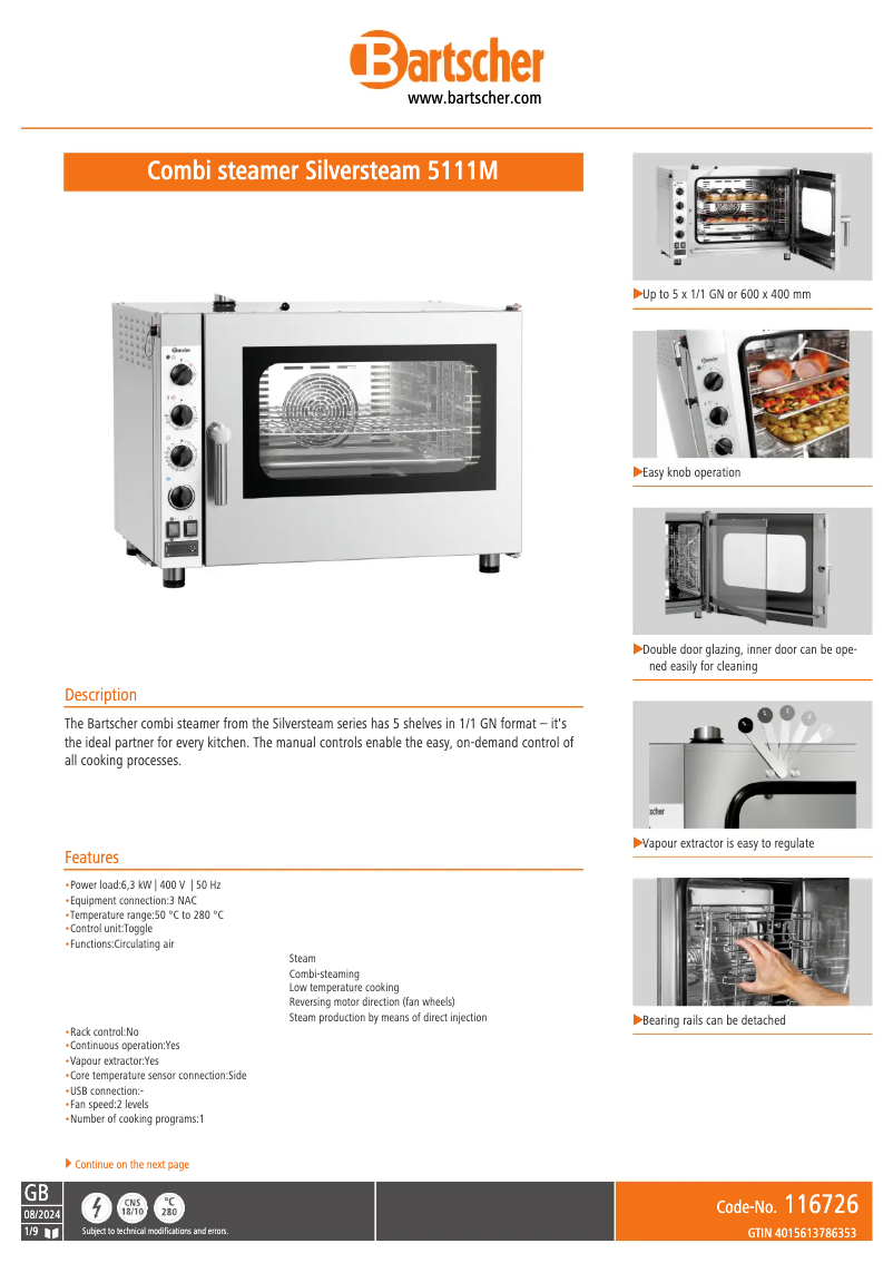 First page image of the manual for 116726