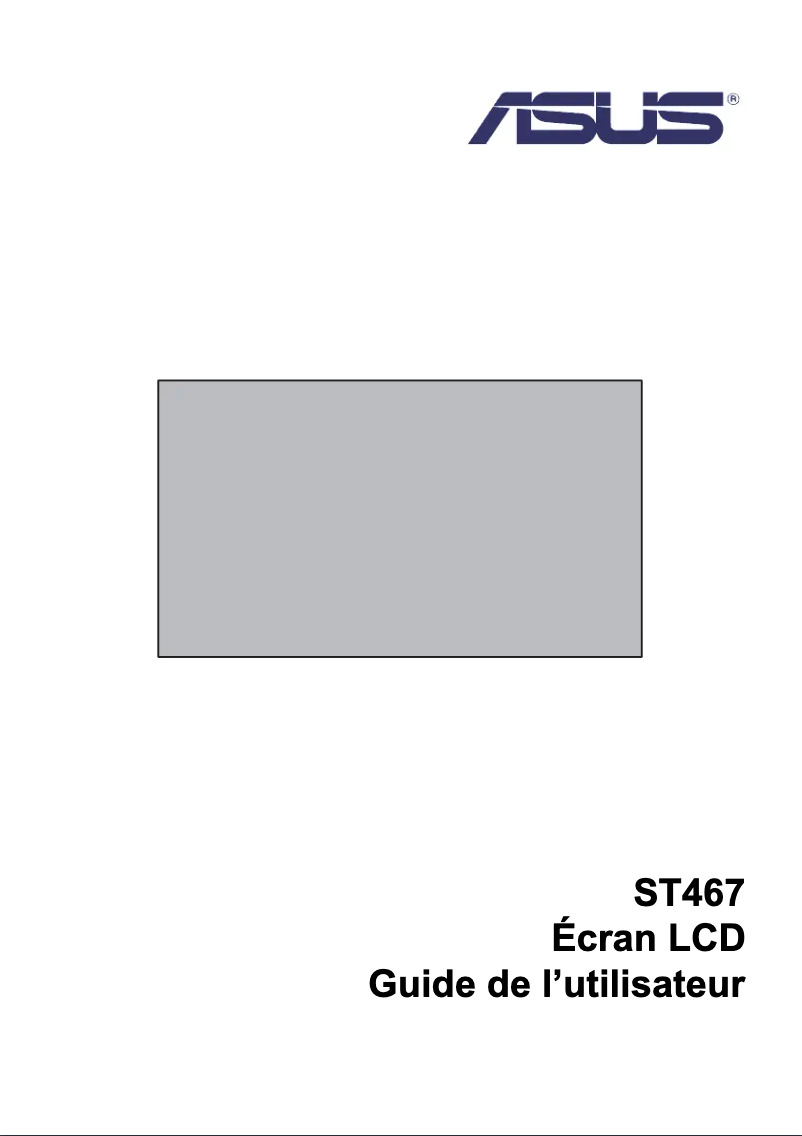 Page 1 of the manual User Manual Asus ST467