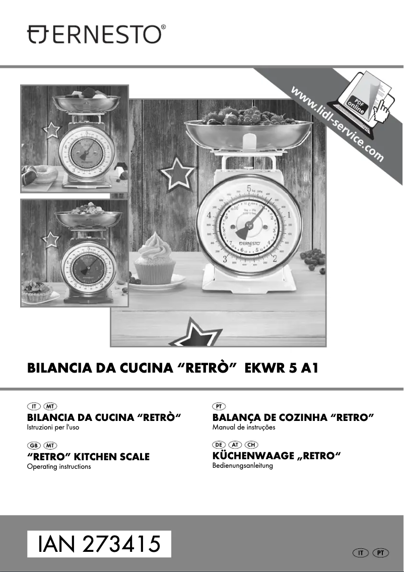 Page 1 of the manual User Manual SilverCrest EKWR 5 A1