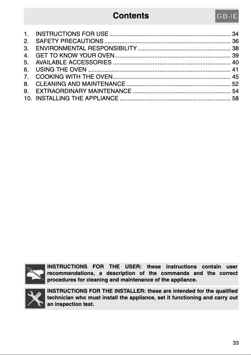 First page image of the manual for SC 521 X8