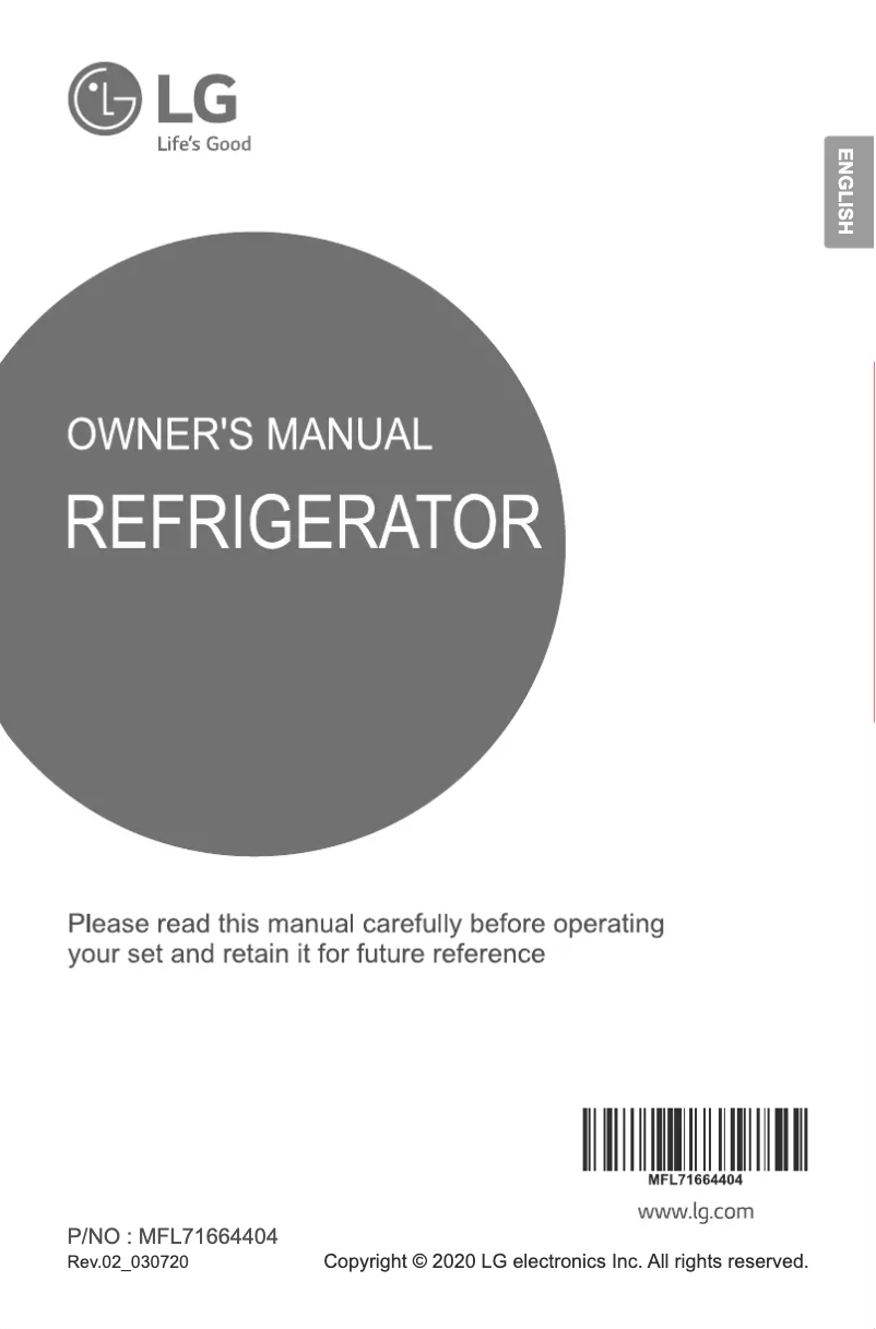 Page 1 of the manual User Manual LG GL-C432HXCL
