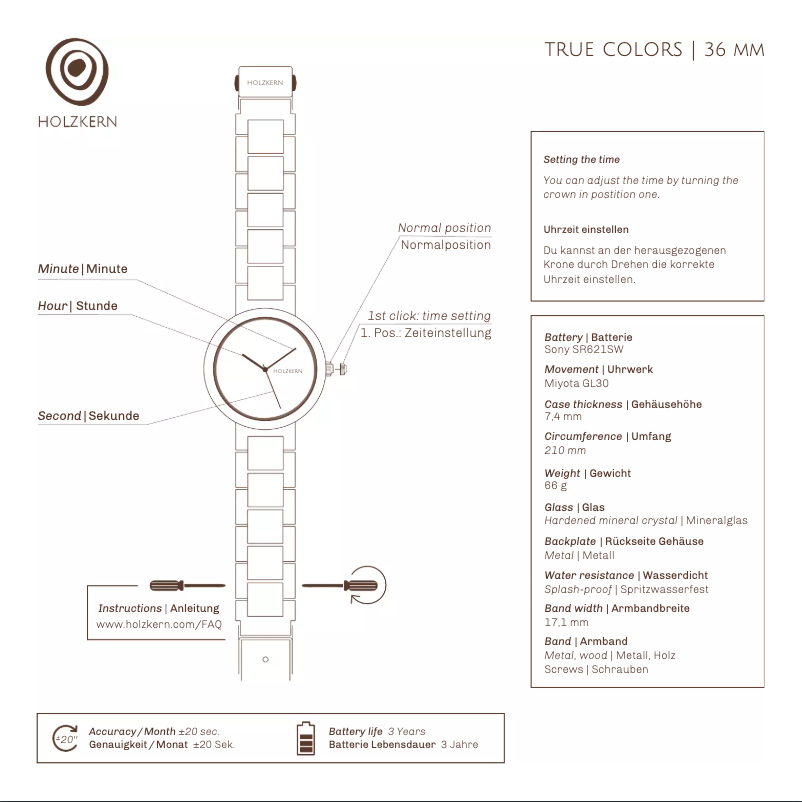 Page 1 of the manual User Manual Holzkern Die Beraterin