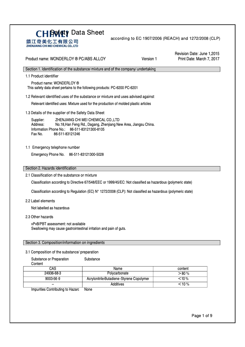 Page 1 of the manual Technical Sheet Klein Tools 60406RL
