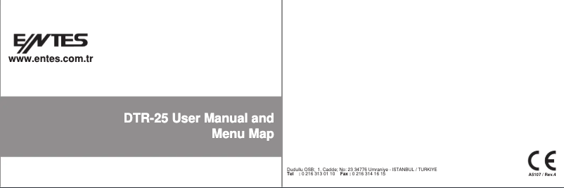 First page image of the manual for DTR-25