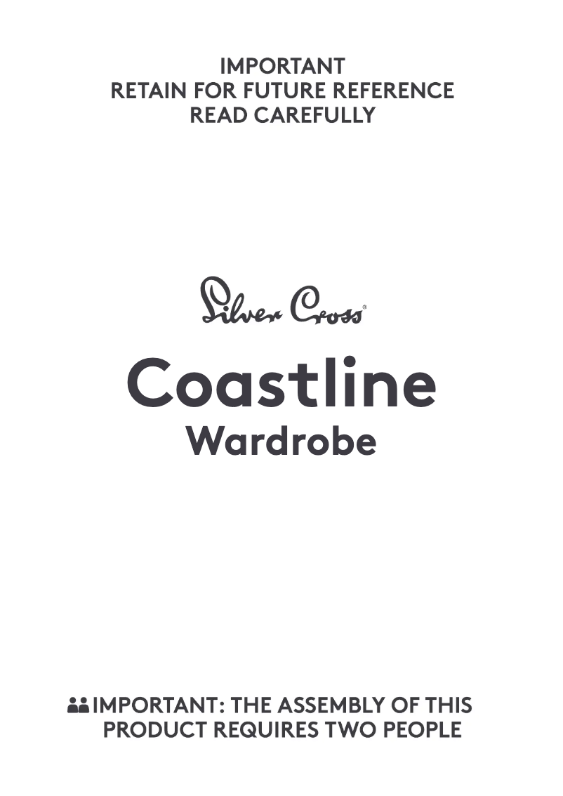 Page 1 of the manual User Manual Silver Cross Coastline Wardrobe