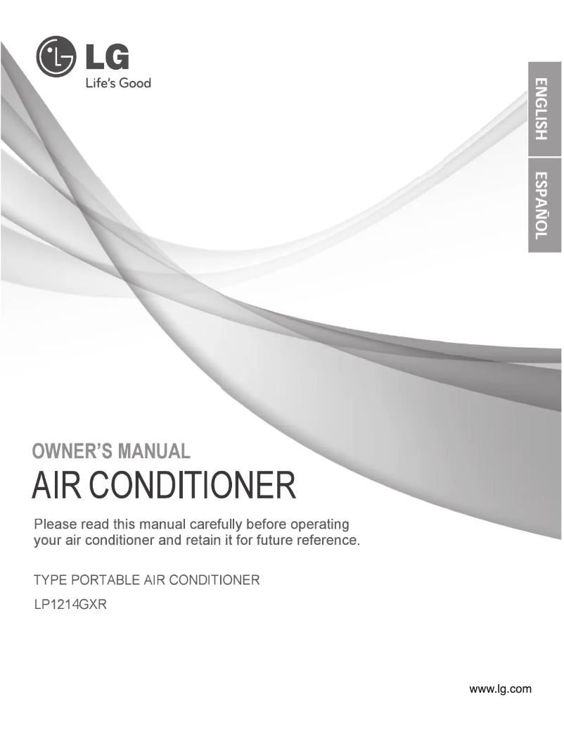 First page image of the manual for LP1214GXR