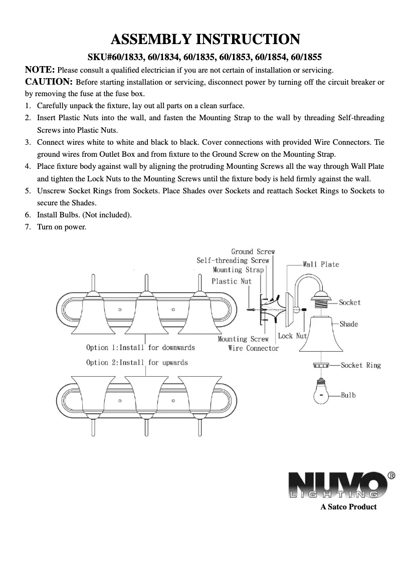 First page image of the manual for Dupont 60/1833