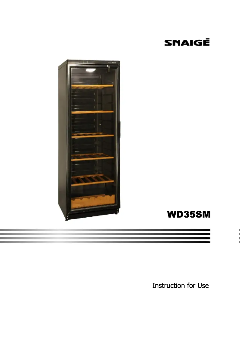 Page 1 of the manual User Manual Snaigė WD35SM-S3JJSG1