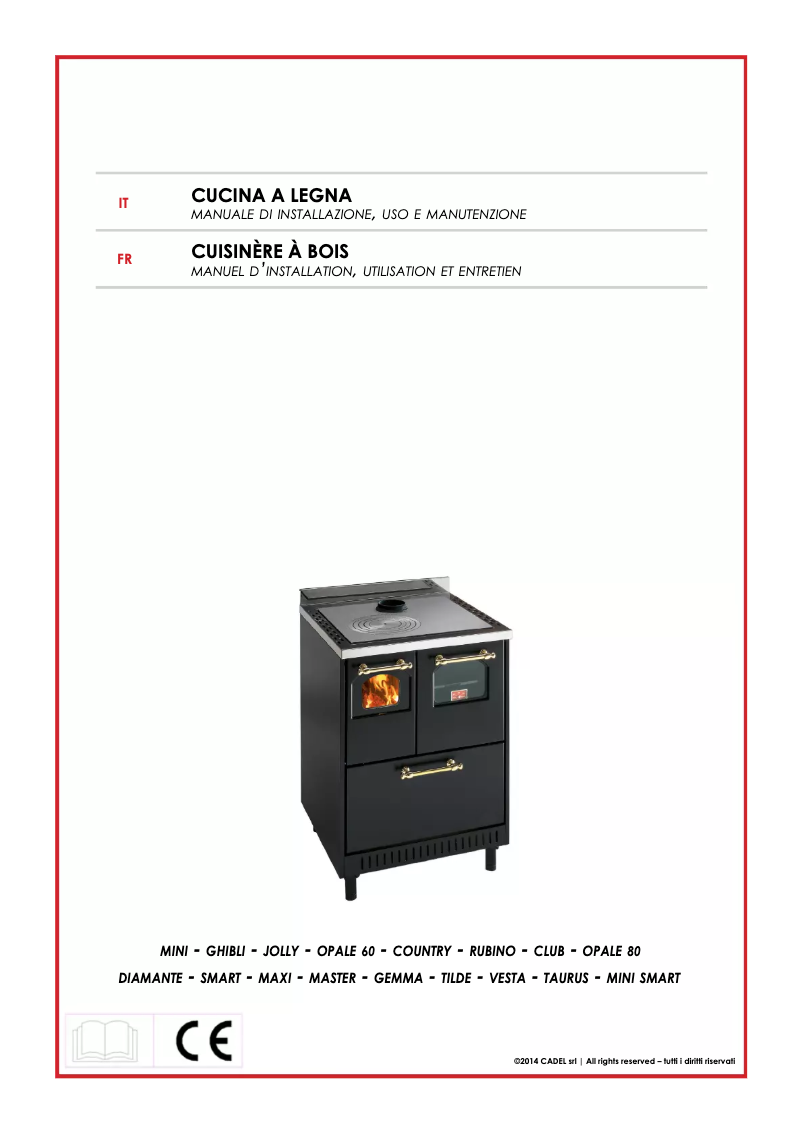 First page image of the manual for Opale 60