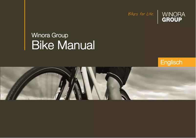 Page 1 of the manual User Manual Winora Algemene